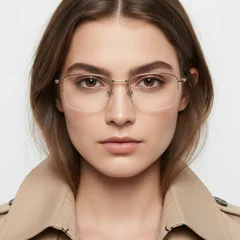 bs1913-0570_golden_semi-rimless_titanium_glasses_model