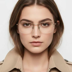 bs1913-0570_golden_semi-rimless_titanium_glasses_model