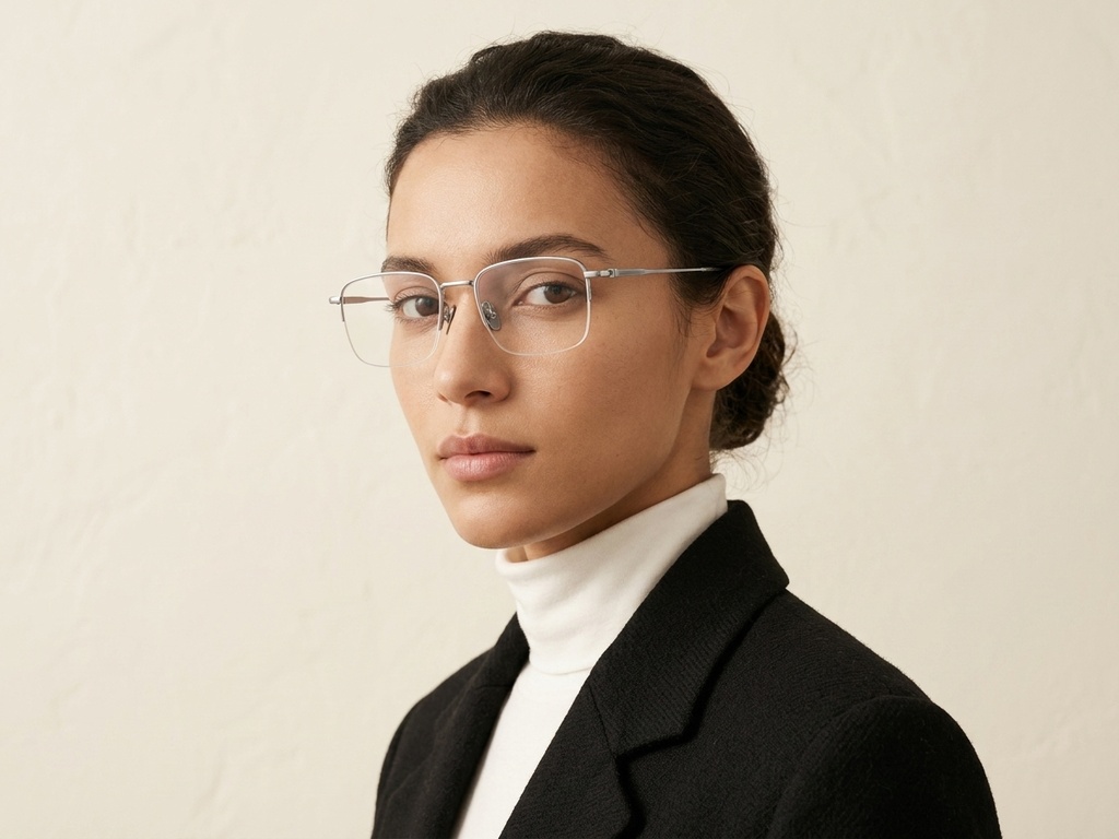 BS1913-0571_Silver_Semi-rimless_Titanium_Glasses-tryon_female