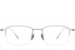 BS1913-0571_Silver_Semi-rimless_Titanium_Glasses_front