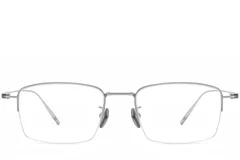 BS1913-0571_Silver_Semi-rimless_Titanium_Glasses_front