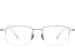 BS1913-0571_Silver_Semi-rimless_Titanium_Glasses_front