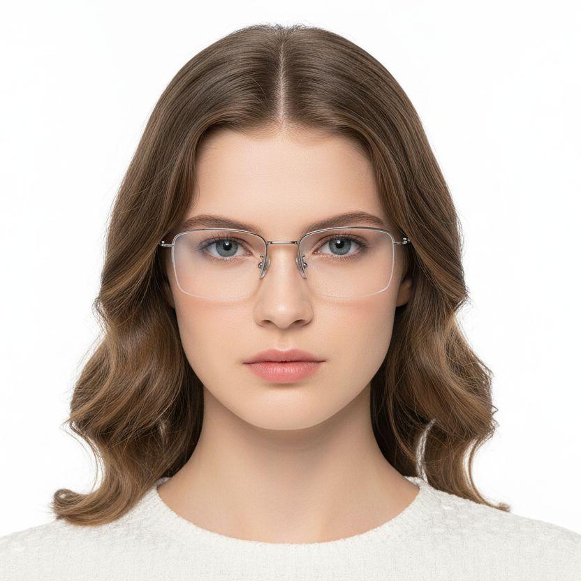 bs1913-0571_silver_semi-rimless_titanium_glasses_model
