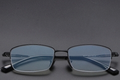 BS1913-0582_Black_Semi-rimless_Titanium_Glasses_front