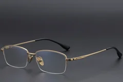 BS1913-0583_Golden_Semi-rimless_Titanium_Glasses_corner