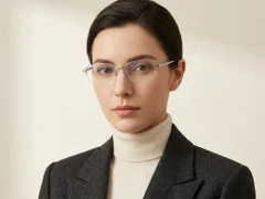 BS1913-0584_Silver_Semi-rimless_Titanium_Glasses-tryon_female