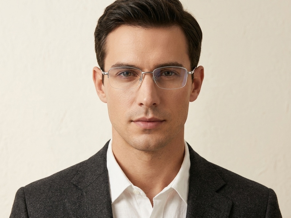 BS1913-0584_Silver_Semi-rimless_Titanium_Glasses-tryon_male