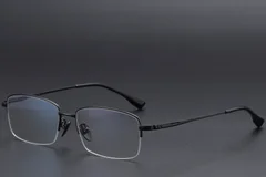 BS1913-0586_Black_Semi-rimless_Titanium_Glasses_corner