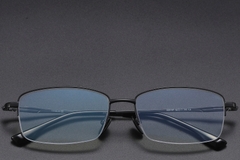 BS1913-0586_Black_Semi-rimless_Titanium_Glasses_front