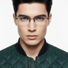 bs1913-0586_black_semi-rimless_titanium_glasses_model