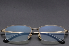 BS1913-0587_Golden_Semi-rimless_Titanium_Glasses_front