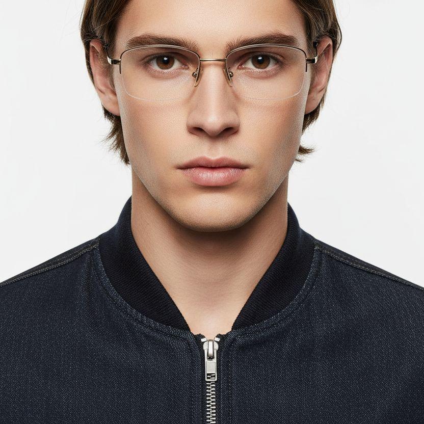 bs1913-0587_golden_semi-rimless_titanium_glasses_model