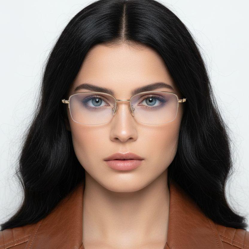 bs1913-0587_golden_semi-rimless_titanium_glasses_model