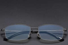 BS1913-0589_Grey_Semi-rimless_Titanium_Glasses_front