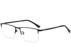 BS1913-0590_Black_Semi-rimless_Titanium_Glasses_corner