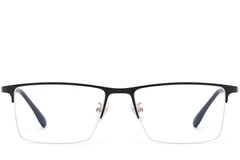 BS1913-0591_Golden_Semi-rimless_Titanium_Glasses_front