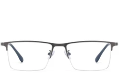 BS1913-0593_Grey_Semi-rimless_Titanium_Glasses_front
