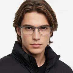 bs1913-0593_grey_semi-rimless_titanium_glasses_model