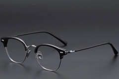 BS1913-0609_Black_Semi-rimless_Metal_glasses_corner