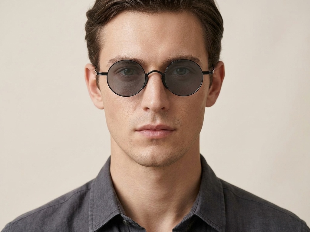 BS1913-0628_Black_Round_Titanium_sunglasses-tryon_male