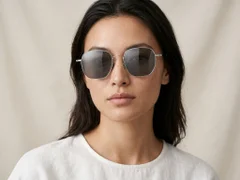 BS1913-0633_Silver_Geometric_Titanium_sunglasses-tryon_female