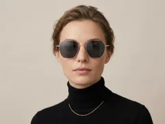 BS1913-0634_Pink_Geometric_Titanium_sunglasses-tryon_female