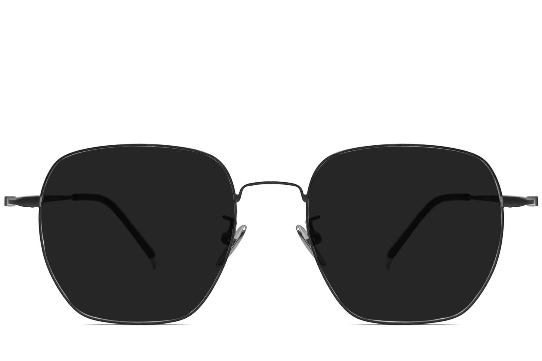 BS1913-0635_Black_Geometric_Titanium_sunglasses_front