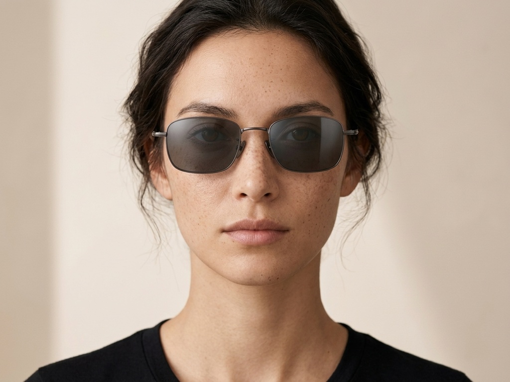 BS1913-0638_Grey_Rectangular_Titanium_sunglasses-tryon_female