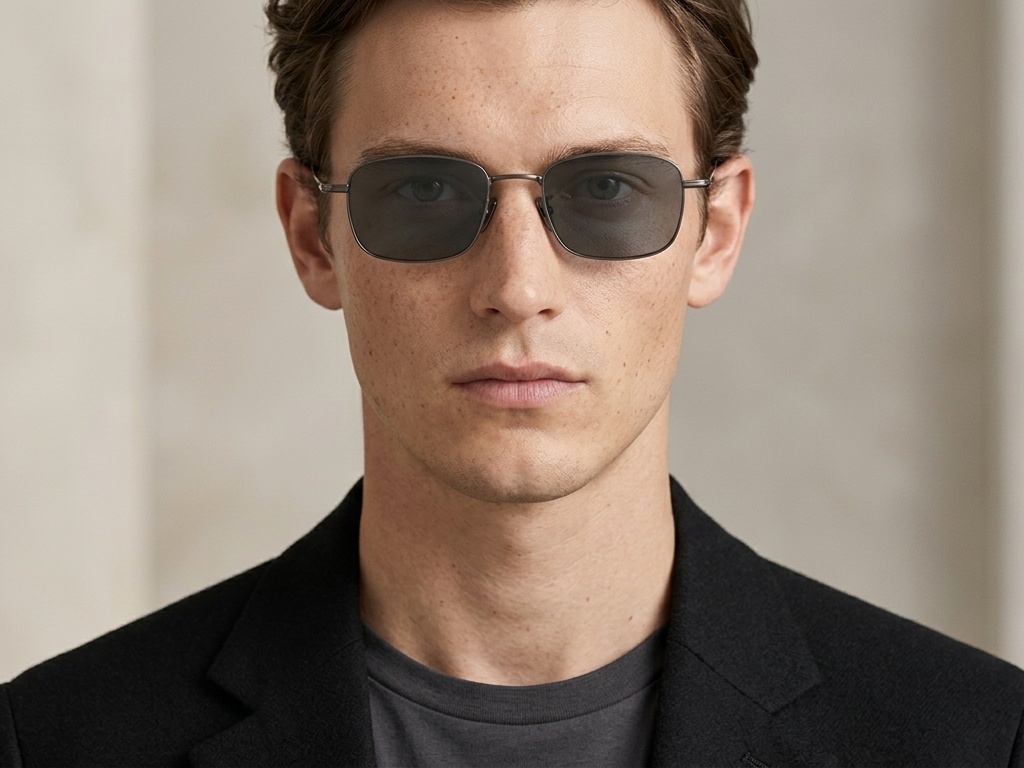 BS1913-0638_Grey_Rectangular_Titanium_sunglasses-tryon_male