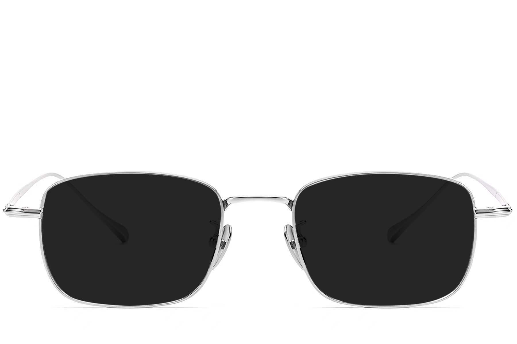 BS1913-0639_Silver_Rectangular_Titanium_sunglasses_front