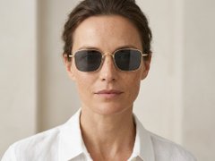 BS1913-0641_Golden_Rectangular_Titanium_sunglasses-tryon_female