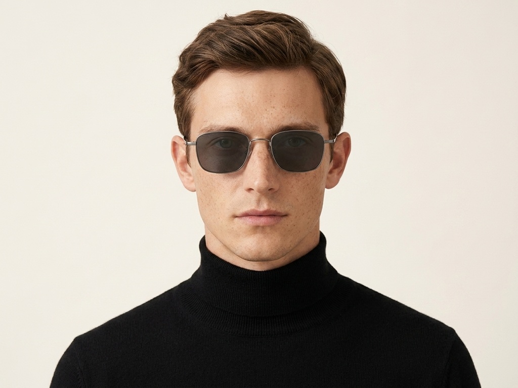 BS1913-0643_Grey_Rectangular_Titanium_sunglasses-tryon_male