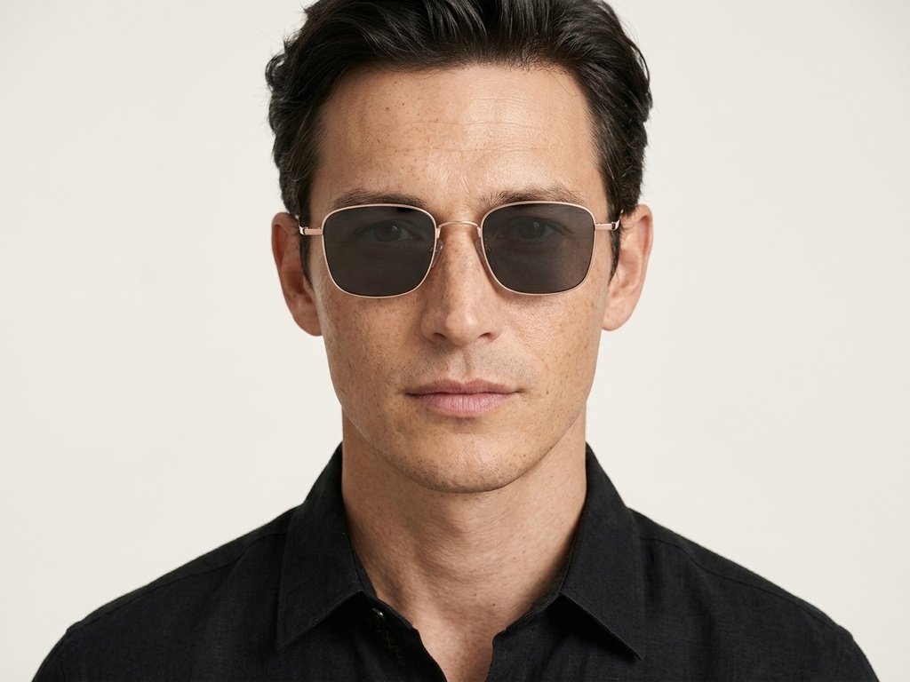 BS1913-0644_Pink_Rectangular_Titanium_sunglasses-tryon_male