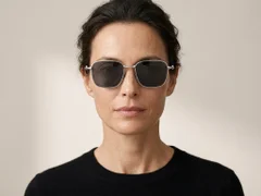 BS1913-0645_Silver_Rectangular_Titanium_sunglasses_corner-tryon_female
