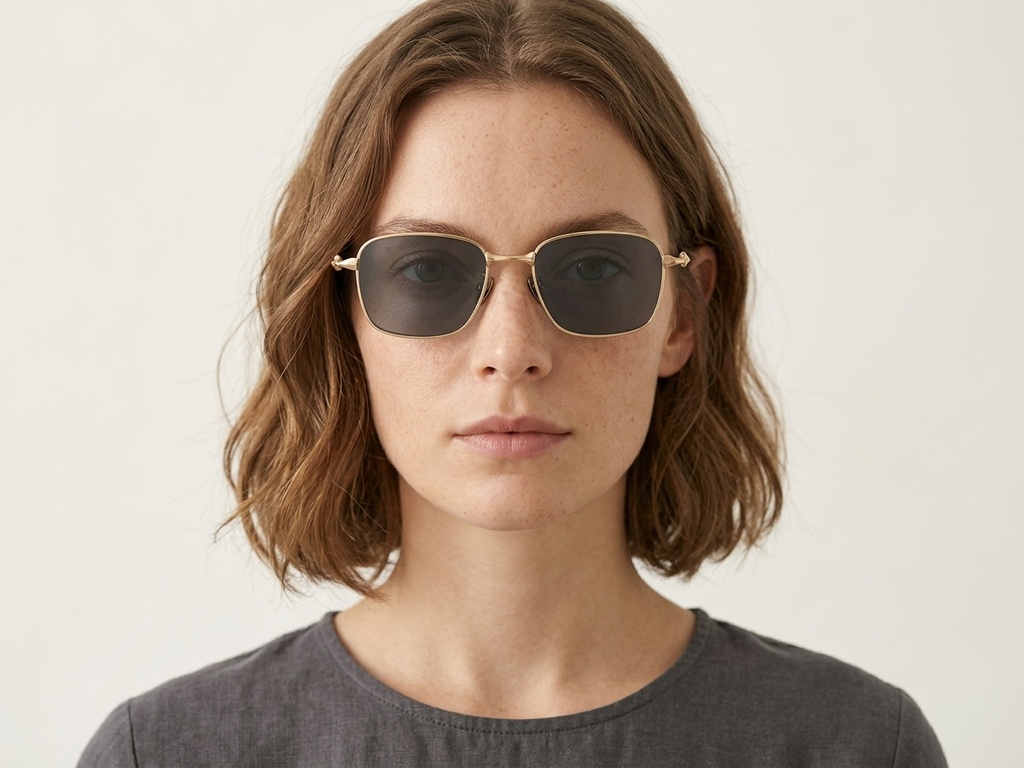 BS1913-0646_Golden_Rectangular_Titanium_sunglasses_corner-tryon_female