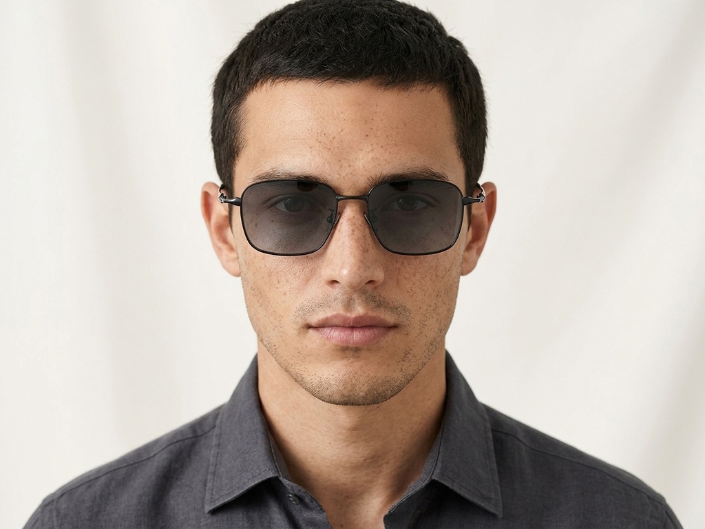 BS1913-0647_Black_Rectangular_Titanium_sunglasses-tryon_male