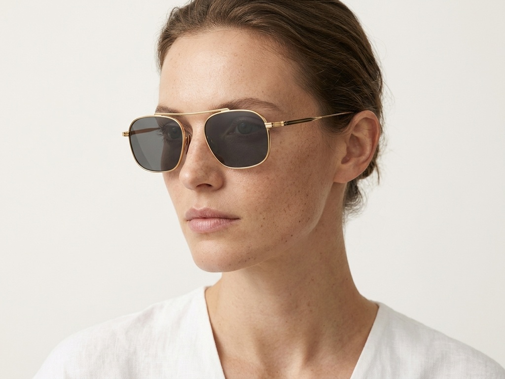 BS1913-0650_Golden_Aviator_Titanium_sunglasses-tryon_female