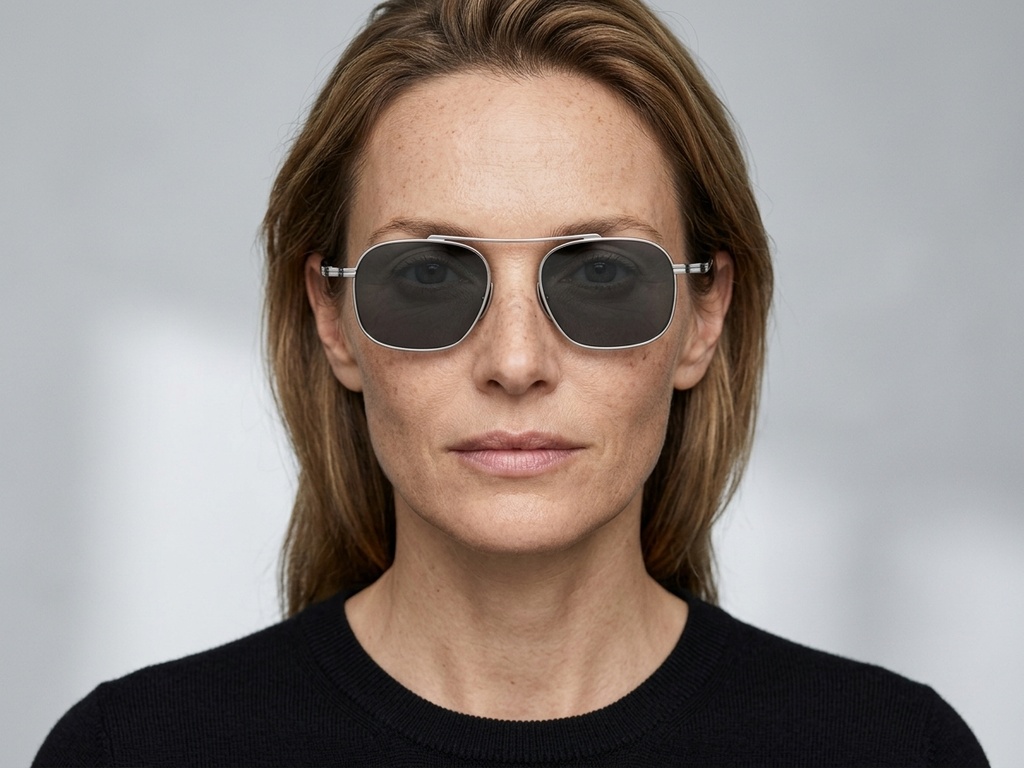 BS1913-0651_Silver_Aviator_Titanium_sunglasses-tryon_female