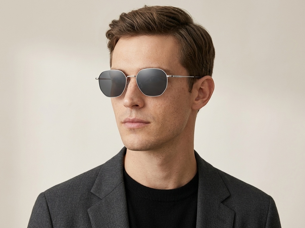 BS1913-0655_Black_Geometric_Titanium_sunglasses-tryon_male