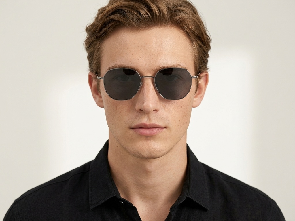 BS1913-0657_Grey_Geometric_Titanium_sunglasses-tryon_male