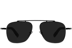 BS1913-0658_Black_Aviator_Titanium_sunglasses_front