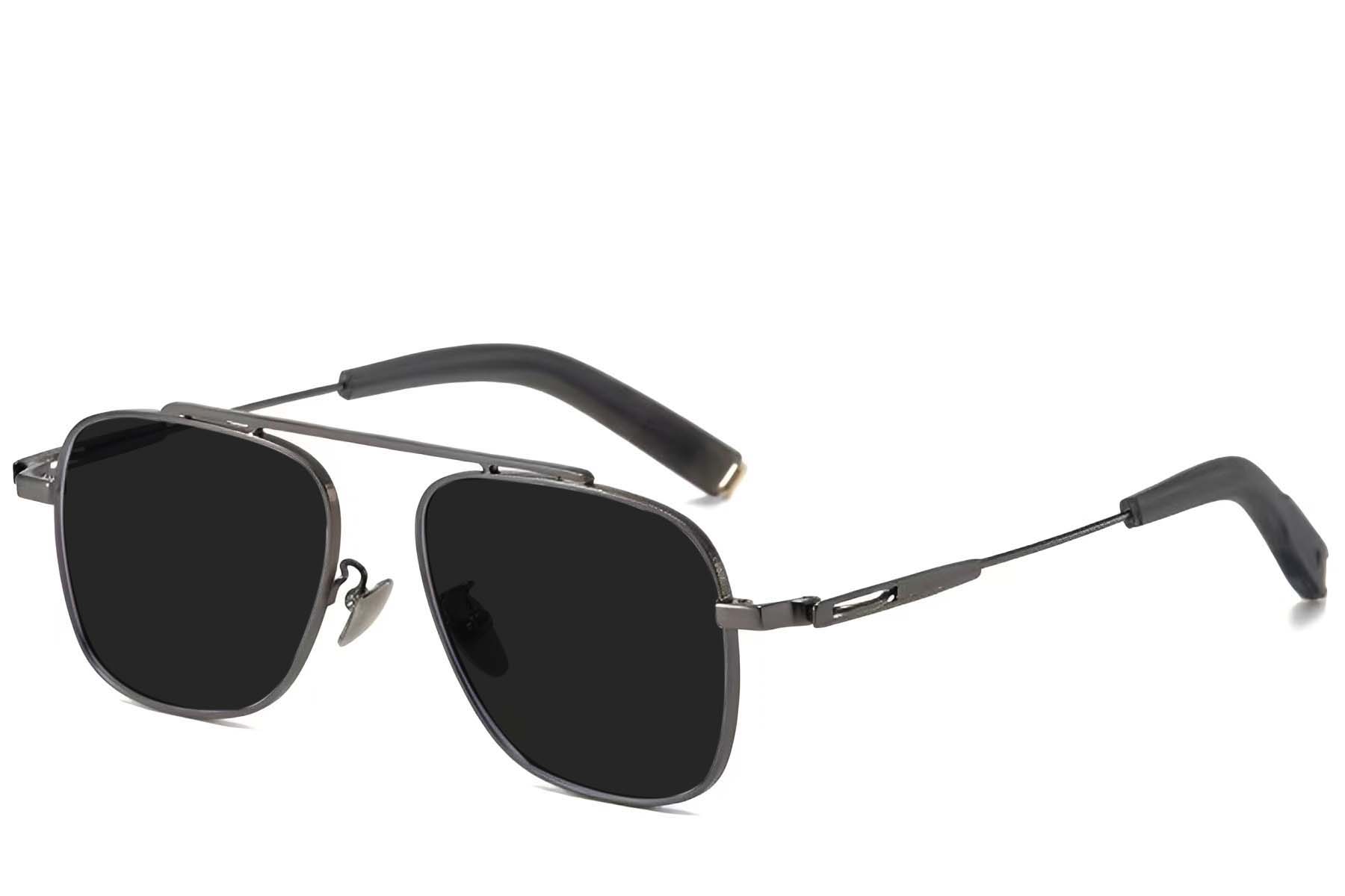 BS1913-0661_Grey_Aviator_Titanium_sunglasses_corner
