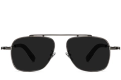 BS1913-0661_Grey_Aviator_Titanium_sunglasses_front