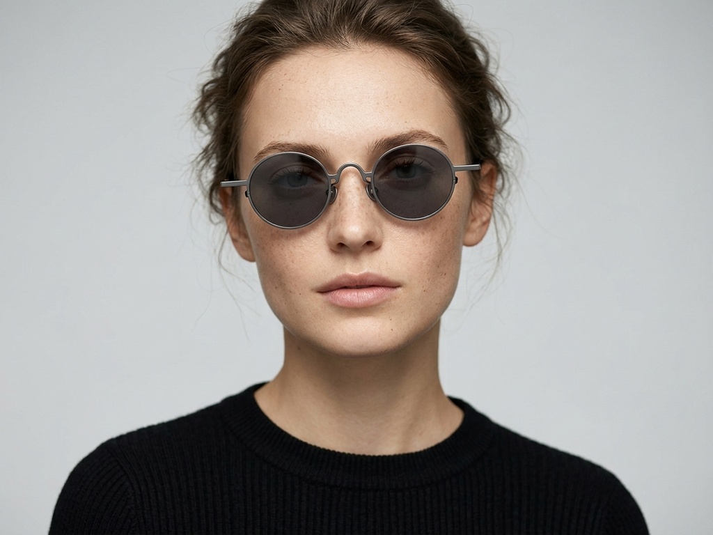 BS1913-0669_Grey_Round_Titanium_sunglasses-tryon_female