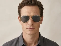 BS1913-0672_Black_Aviator_Titanium_sunglasses-tryon_male