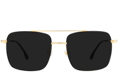 BS1913-0672_Black_Aviator_Titanium_sunglasses_front