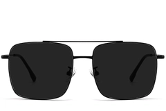 BS1913-0673_Black_Aviator_Titanium_sunglasses_front