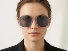 BS1913-0674_Silver_Aviator_Titanium_sunglasses-tryon_female