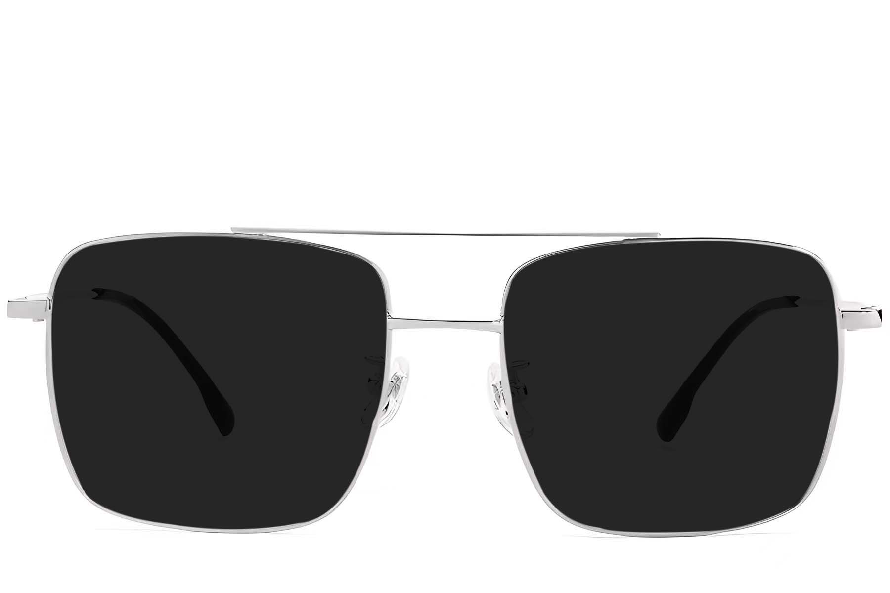 BS1913-0674_Silver_Aviator_Titanium_sunglasses_front