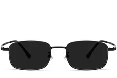 BS1913-0679_Black_Rectangular_Titanium_sunglasses_front